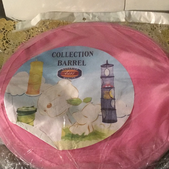 NWOT Mesh Hanging Collection Barrel - Picture 1 of 3